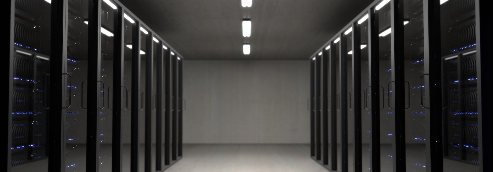 black server racks DATA CENTER