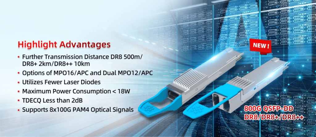 800G QSFP-DD Transceiver